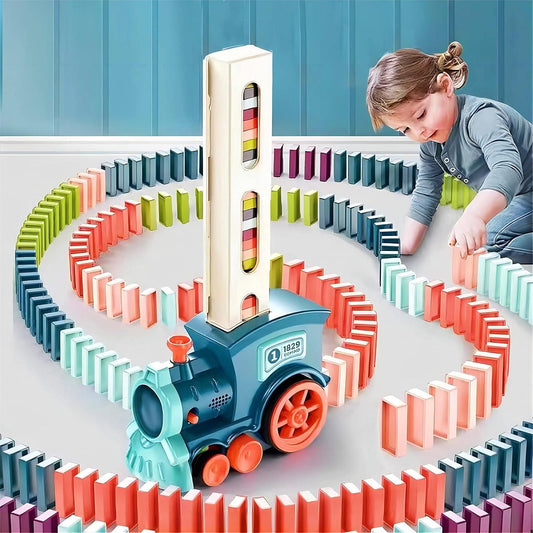 Voltico Train Toy Domino Set for Kids BPA Free Plastic with Sound Effects